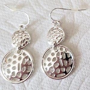 Cut It Out Double Drop Dangle Earrings - NIB